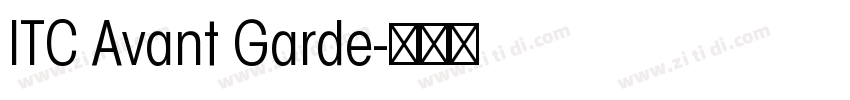 ITC Avant Garde字体转换